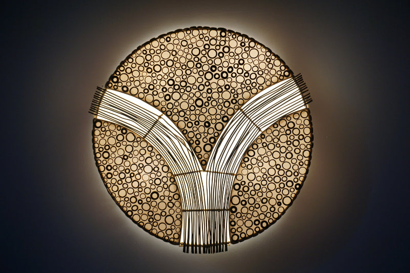 Exklusive Lampen mit Capiz-Stäbchen-Ring-V-Muster – In 6 Größen erhältlich