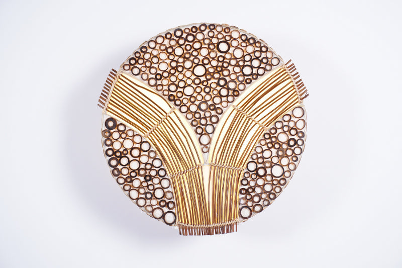 Exklusive Lampen mit Capiz-Stäbchen-Ring-V-Muster – In 6 Größen erhältlich