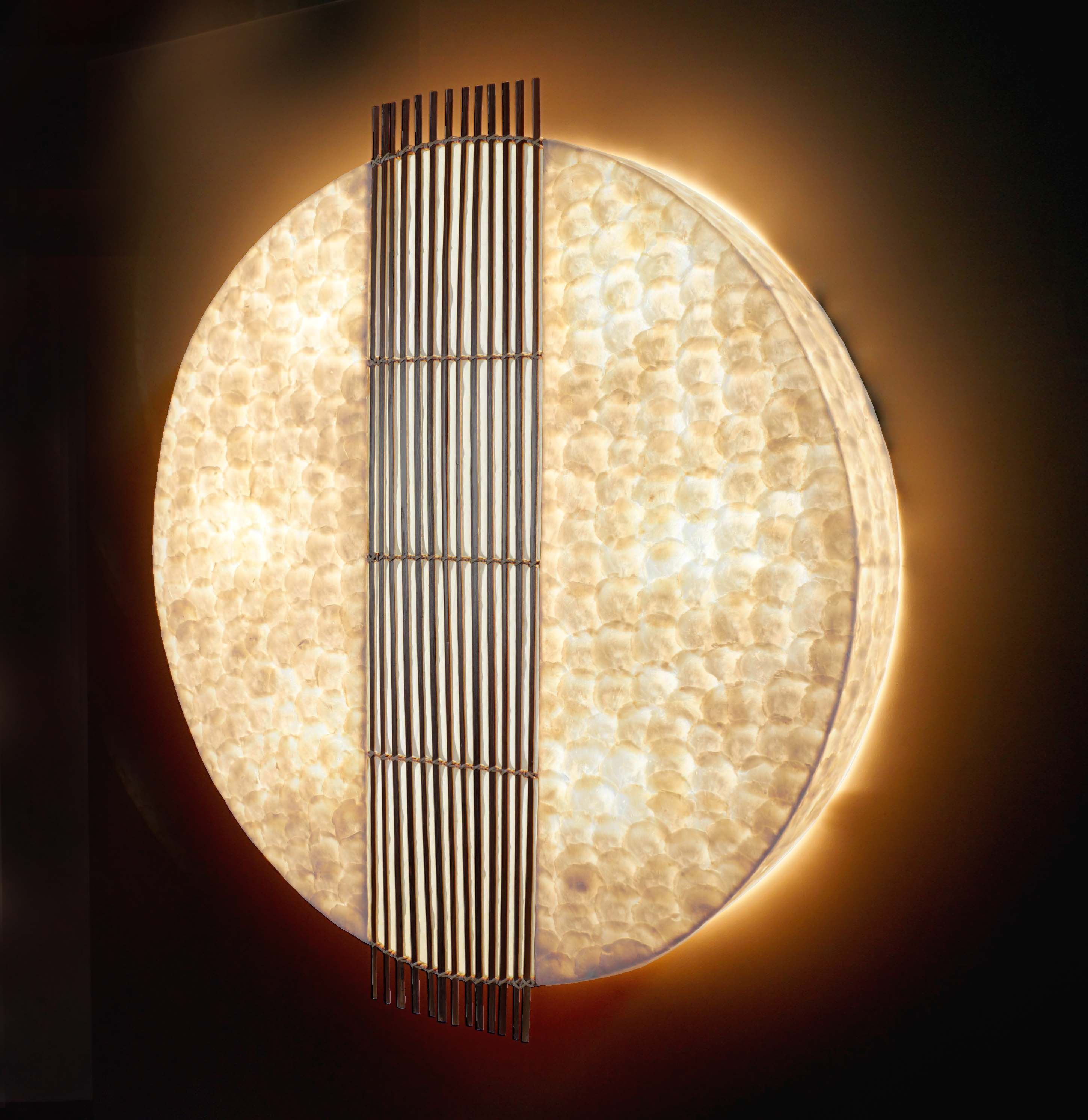 Exquisite Lampen mit Capiz-Stäbchenmuster – In 6 Größen erhältlich