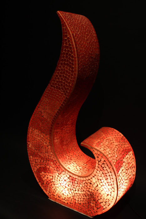 Faszinierende Mosaiklampen in Flammenform – In 5 Farben erhältlich