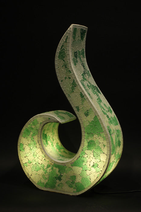 Faszinierende Mosaiklampen in Flammenform – In 5 Farben erhältlich