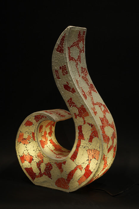 Faszinierende Mosaiklampen in Flammenform – In 5 Farben erhältlich