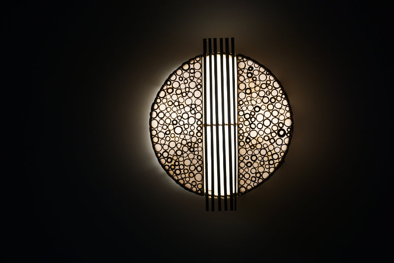 Exklusive Lampen mit Capiz-Stäbchen-Ringmuster – In 6 Größen erhältlich