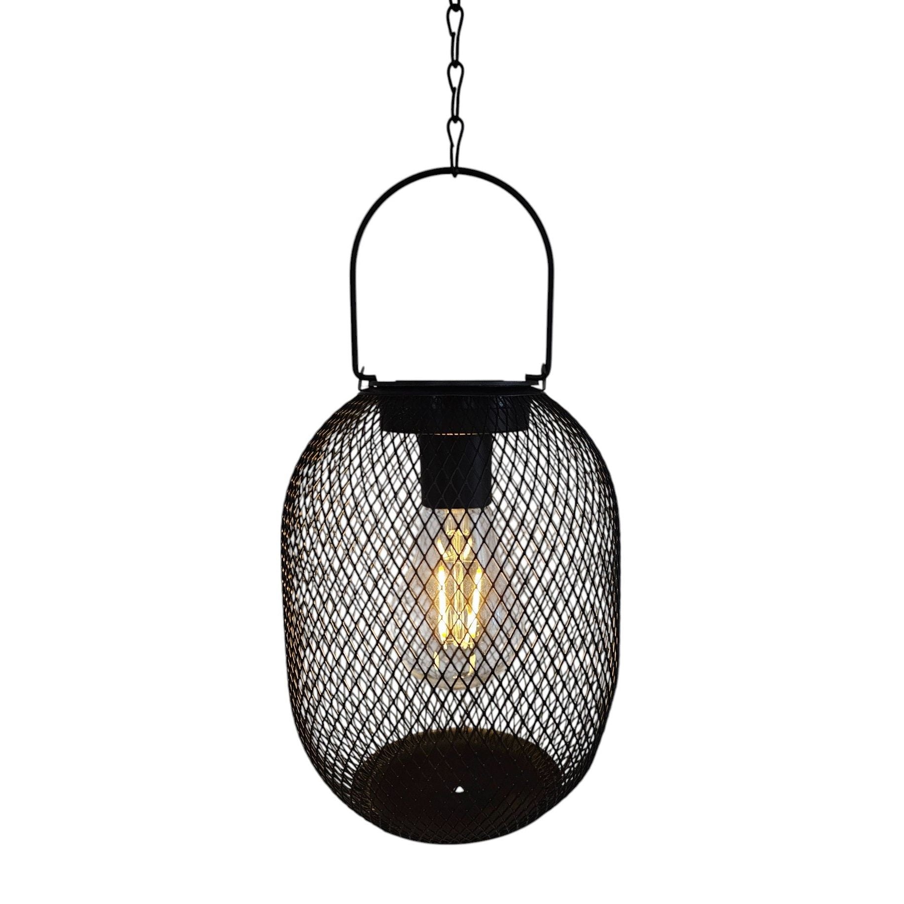 Solarleuchte Metall Gartenleuchte Gartenbeleuchtung warm weiß schwarz LED Leuchte