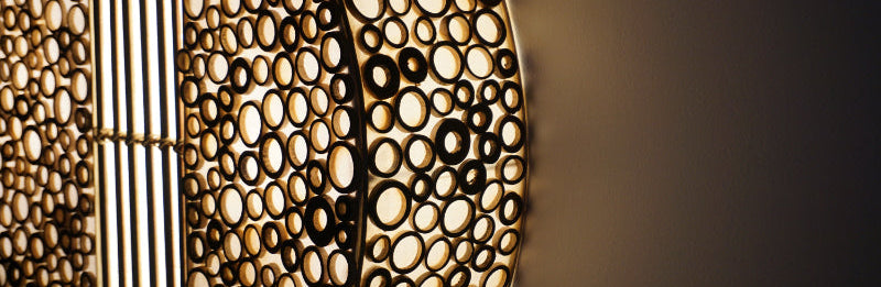 Exklusive Lampen mit Capiz-Stäbchen-Ringmuster – In 6 Größen erhältlich