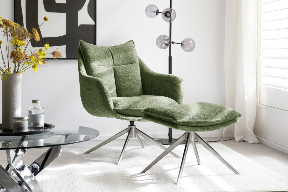 PARKER Loungesessel inkl. Hocker