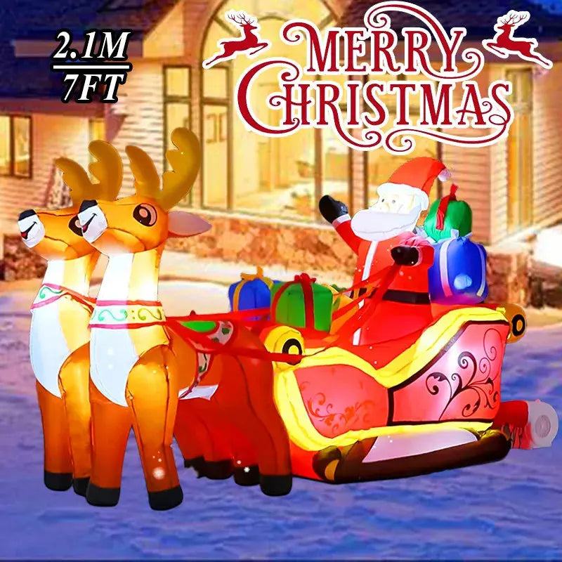 Weihnachten aufblasbare Dekoration Spielzeug eingebaute LED-Leuchten aufblasbare Modell Ornament Weihnachten Party Neujahr Garten Indoor Outdoor Deco Wunderweltdeko