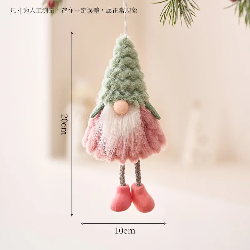 Weihnachtsdeko Set 6-teilig - 3 Weihnachtsmänner & 3 Schneemänner für Baum & Tisch