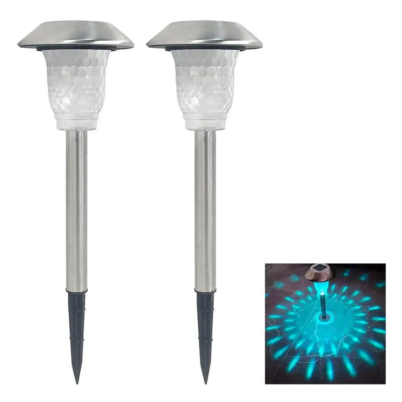 Solar-Landschaftsleuchten 2er-Set - Intelligente LED Wegbeleuchtung für Garten wunderweltdeko
