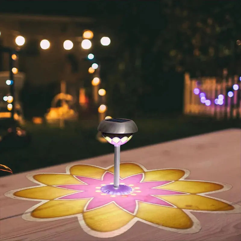 Solar LED Außenscheinwerfer - Wasserdicht IP65 Bodenstecker Gartenleuchte mit Lichtsteuerung Wunderweltdeko