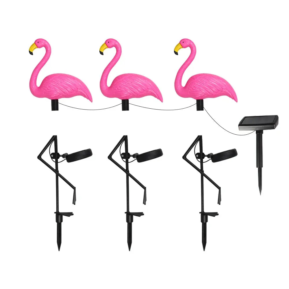 Flamingo Solar Gartenleuchte - Wasserdichte LED Solarlampe für Garten & Terrasse Wunderweltdeko