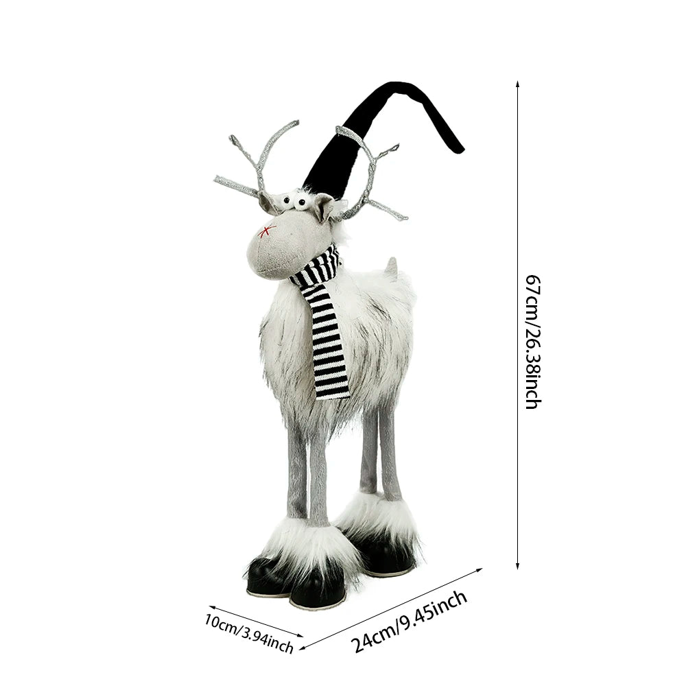 Weihnachts-Elch Dekofigur XXL Handgefertigt