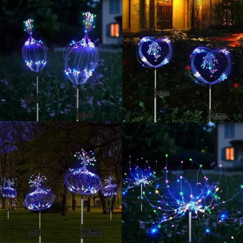 Solar Feuerwerk LED Lichter - 60-200 LEDs wasserdicht IP65 Garten Außenbeleuchtung Wunderweltdeko