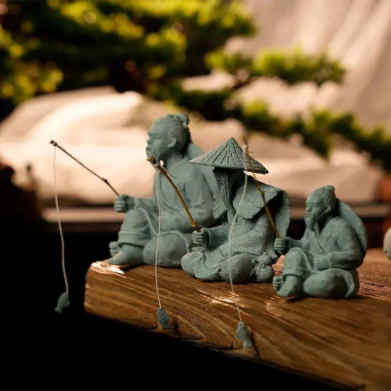 Miniatur Sandstein Figur - Zen Gartendeko für Mikrolandschaft & Blumentöpfe Wunderweltdeko
