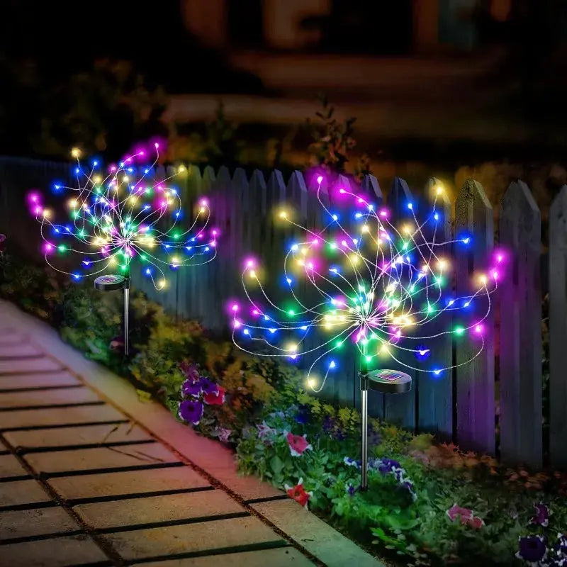 Solar Feuerwerk LED Lichter - 60-200 LEDs wasserdicht IP65 Garten Außenbeleuchtung Wunderweltdeko
