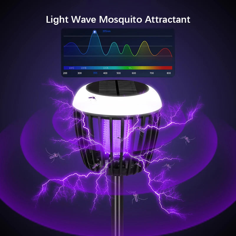 Solar Mückenlampe LED UV-Licht IP65 Garten