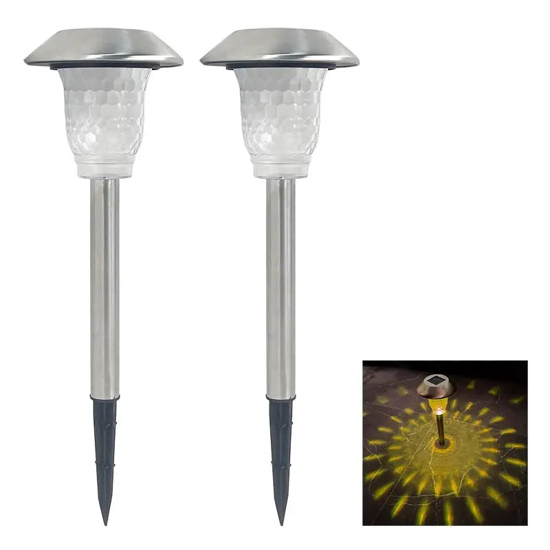 Solar-Landschaftsleuchten 2er-Set - Intelligente LED Wegbeleuchtung für Garten wunderweltdeko