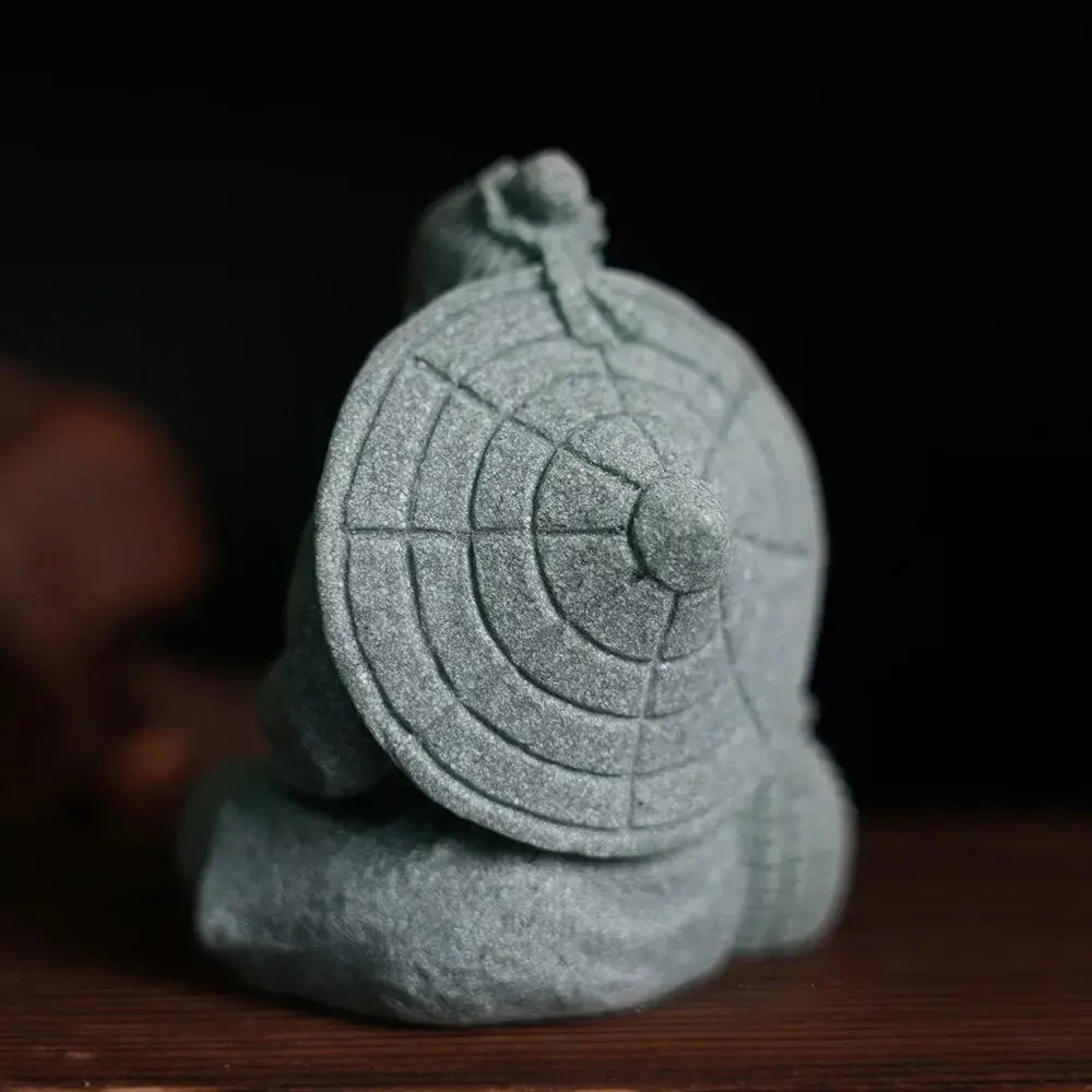 Miniatur Sandstein Figur - Zen Gartendeko für Mikrolandschaft & Blumentöpfe Wunderweltdeko