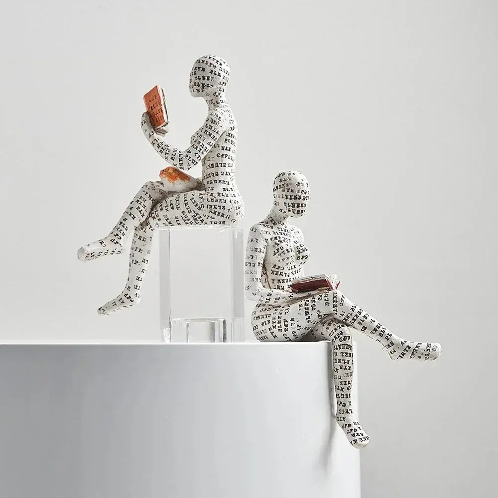 Scholar-Schreibtischdekoration Kunstharz - Kreative Büro-Deko für Bücherregal & Schreibtisch wunderweltdeko