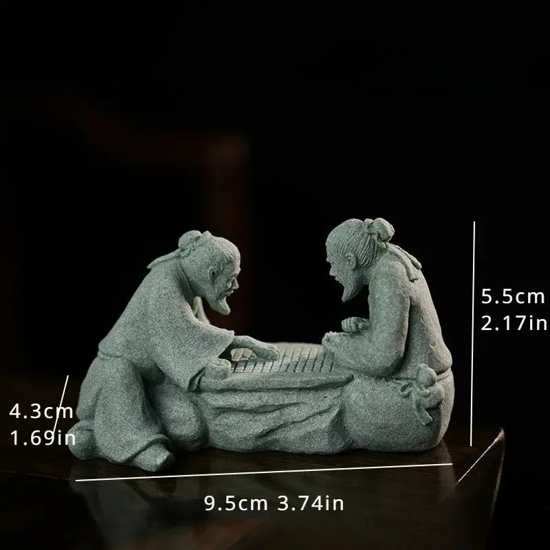 Miniatur Sandstein Figur - Zen Gartendeko für Mikrolandschaft & Blumentöpfe Wunderweltdeko