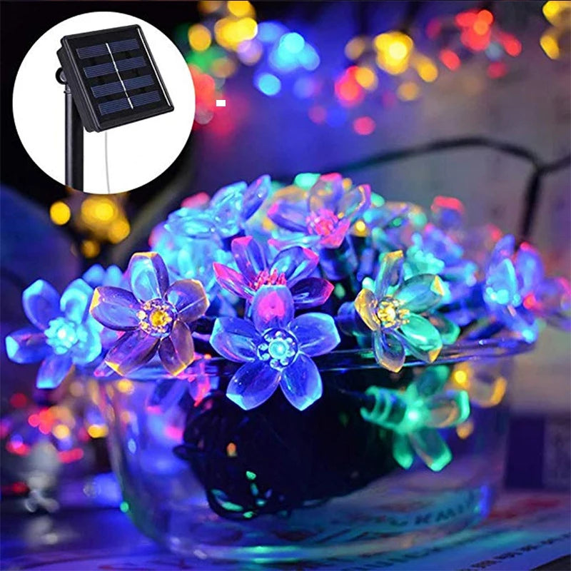 Solar Lichterkette Kirschblüten 5m 20 LEDs IP65