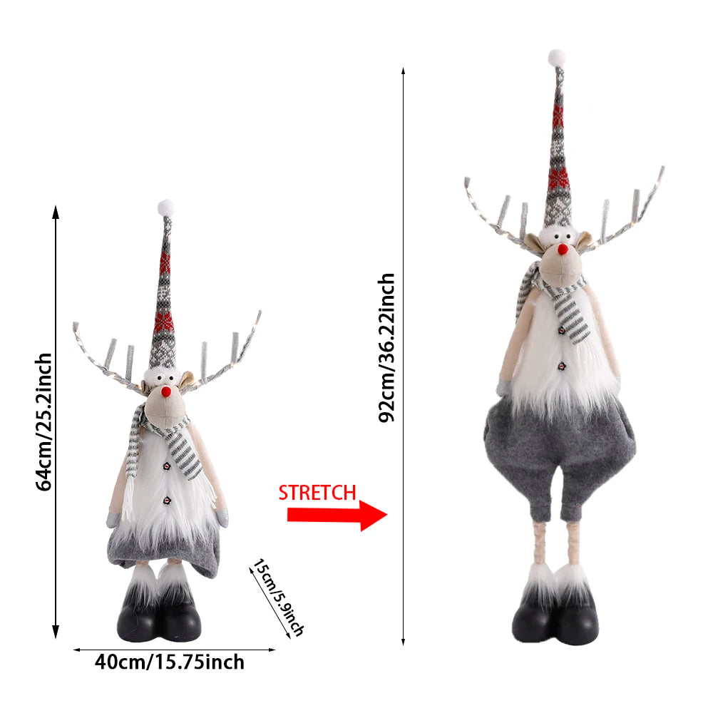 Weihnachts-Elch Dekofigur XXL Handgefertigt