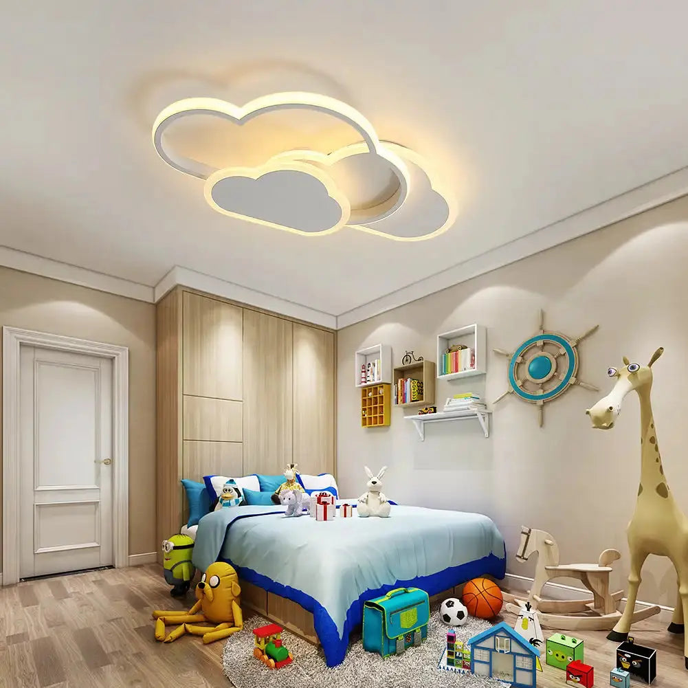 LED-Deckenleuchte 32W dimmbar - Kreative Wolken-Beleuchtung mit Fernbedienung wunderweltdeko