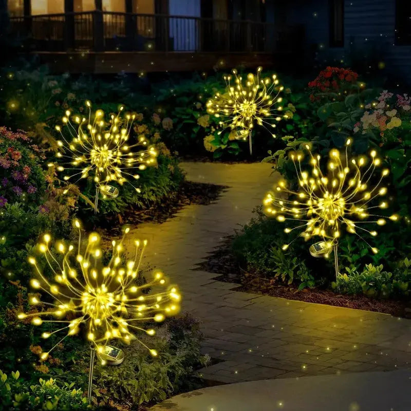 Solar Feuerwerk LED Lichter - 60-200 LEDs wasserdicht IP65 Garten Außenbeleuchtung Wunderweltdeko
