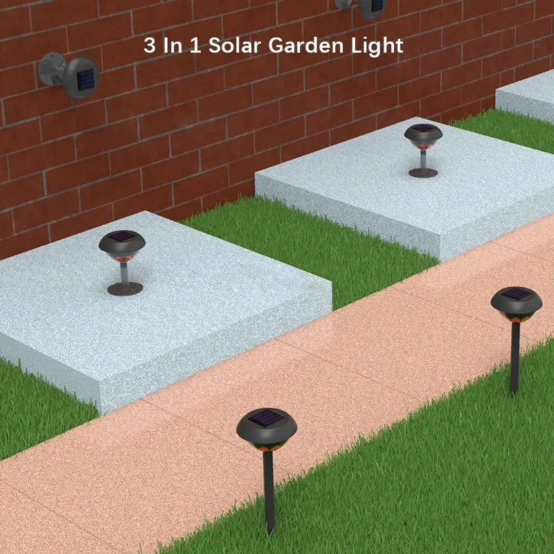 Solar LED Außenscheinwerfer - Wasserdicht IP65 Bodenstecker Gartenleuchte mit Lichtsteuerung Wunderweltdeko