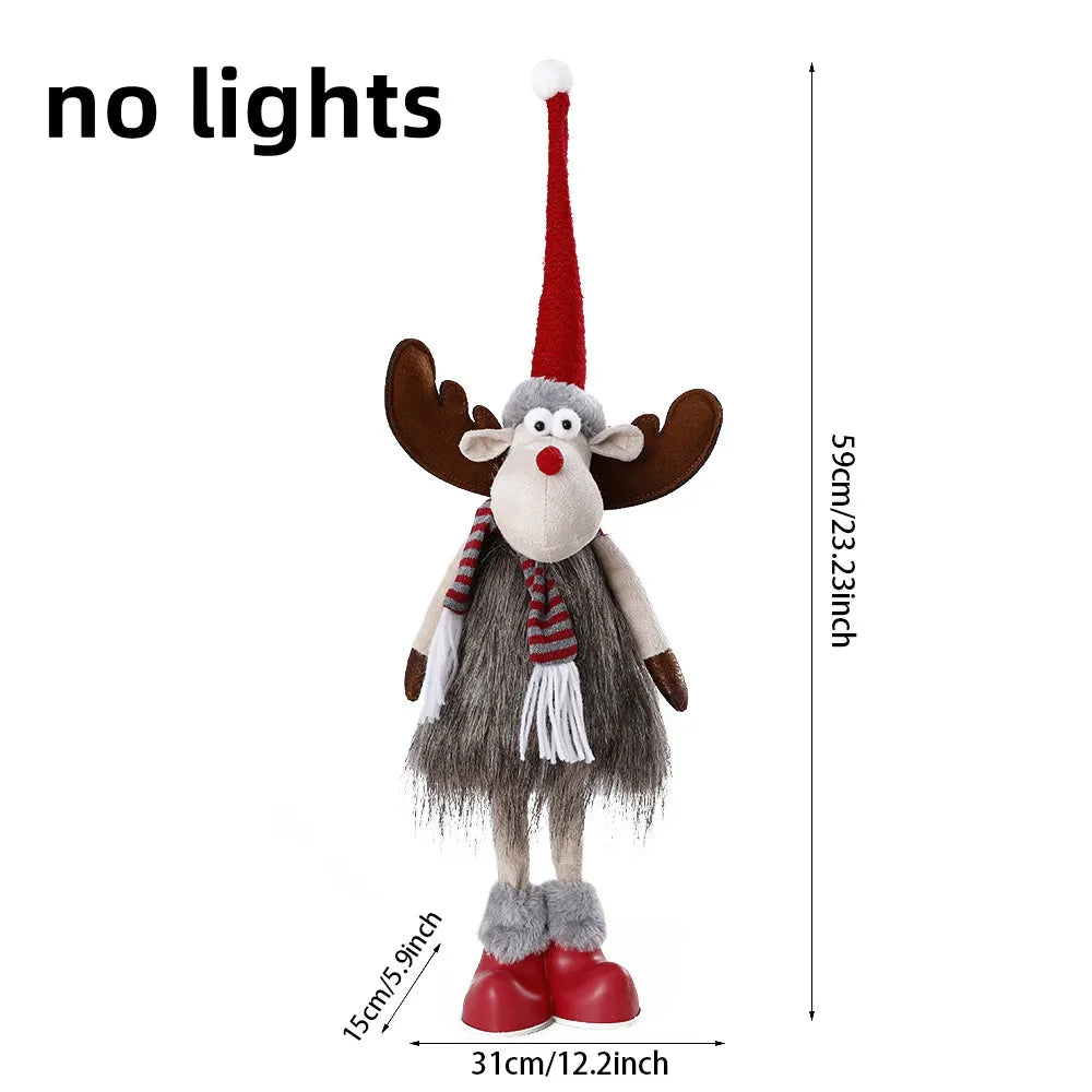 Weihnachts-Elch Dekofigur XXL Handgefertigt