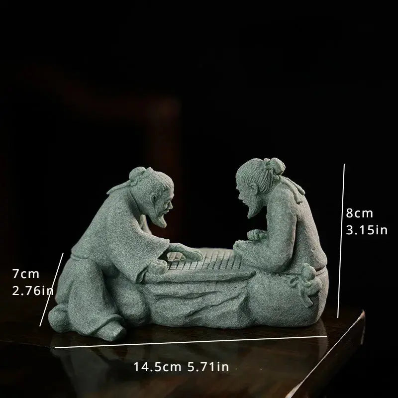 Miniatur Sandstein Figur - Zen Gartendeko für Mikrolandschaft & Blumentöpfe Wunderweltdeko