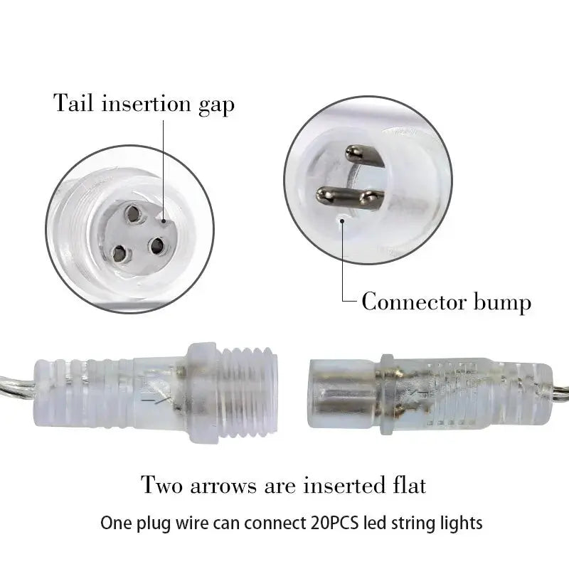 LED Weihnachtslichterkette Eiszapfen - 5-28m Außen Vorhang Lichterkette mit 8 Modi Wunderweltdeko