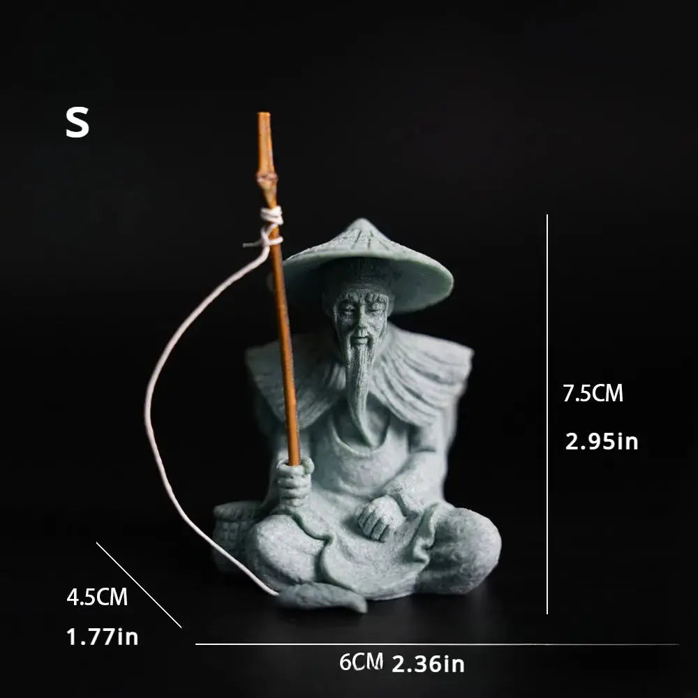 Miniatur Sandstein Figur - Zen Gartendeko für Mikrolandschaft & Blumentöpfe Wunderweltdeko