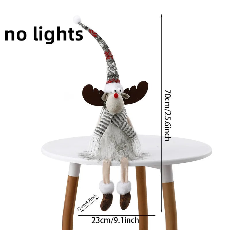 Weihnachts-Elch Dekofigur XXL Handgefertigt