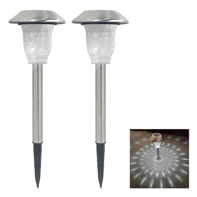Solar-Landschaftsleuchten 2er-Set - Intelligente LED Wegbeleuchtung für Garten wunderweltdeko