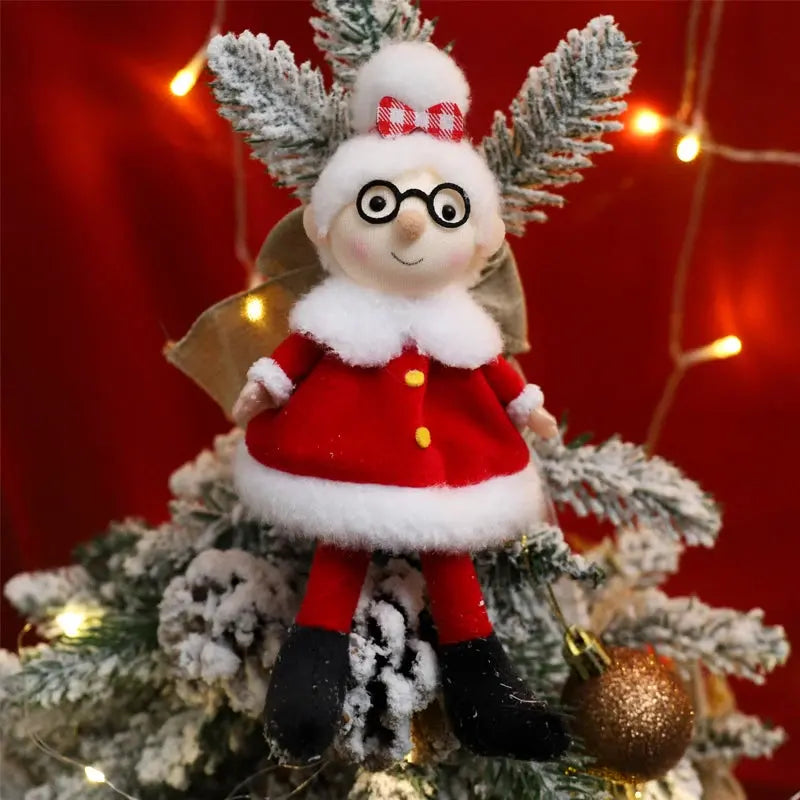 Weihnachts-Elfen Plüschfiguren zum Aufhängen - Süße Christbaumanhänger für Kinder - Weihnachtsdeko & Geschenkidee Wunderweltdeko