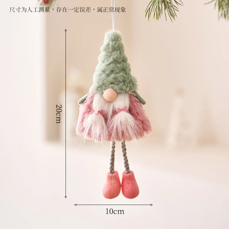 Weihnachtsdeko Set 6-teilig - 3 Weihnachtsmänner & 3 Schneemänner für Baum & Tisch