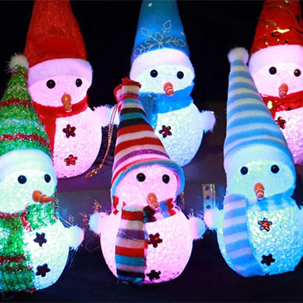 Leuchtende Schneemann-Puppen 3-5 Stück Weihnachten