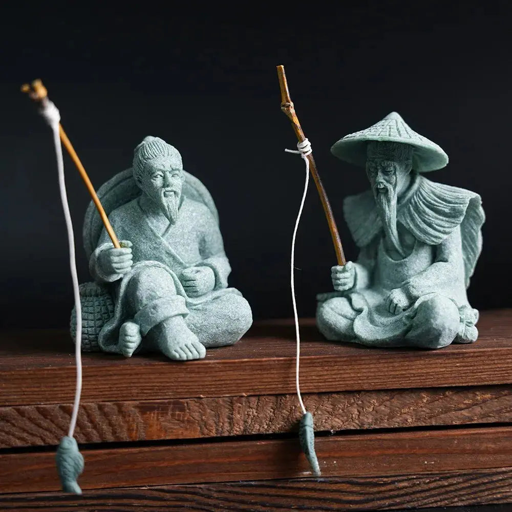Miniatur Sandstein Figur - Zen Gartendeko für Mikrolandschaft & Blumentöpfe Wunderweltdeko