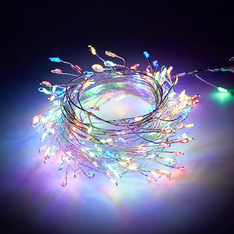 LED Feuerwerk Lichterkette USB mit Fernbedienung - 3m 100 LEDs für Hochzeit, Party & Weihnachten