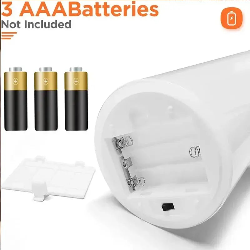 LED Kerzen Set 3er - Flammenlose Kerzen mit Fernbedienung & Timer für Hochzeit Deko Wunderweltdeko