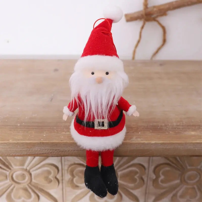 Weihnachts-Elfen Plüschfiguren zum Aufhängen - Süße Christbaumanhänger für Kinder - Weihnachtsdeko & Geschenkidee Wunderweltdeko