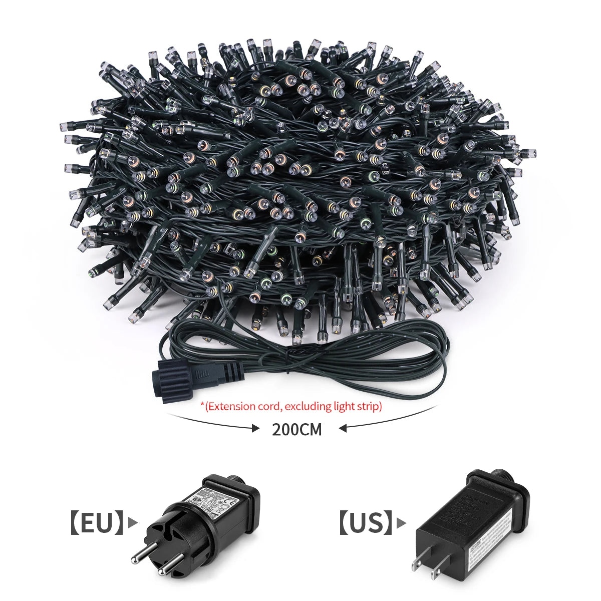 24V LED Lichterkette 50m/100m Wasserdicht IP65 - Outdoor für Garten & Haus