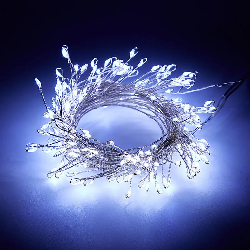 LED Feuerwerk Lichterkette USB mit Fernbedienung - 3m 100 LEDs für Hochzeit, Party & Weihnachten