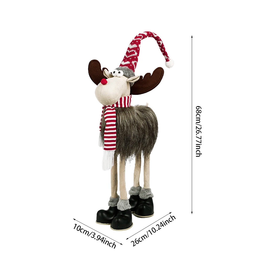 Weihnachts-Elch Dekofigur XXL Handgefertigt